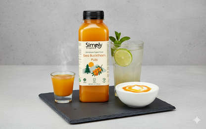 Simply Staples Sea Buckthorn Pulp 300 ml - Rich in Vitamin C, Omega 3,6,7 and 9 and Antioxidants)