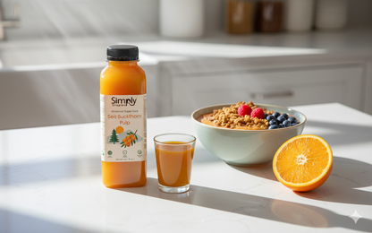 Simply Staples Sea Buckthorn Pulp 300 ml - Rich in Vitamin C, Omega 3,6,7 and 9 and Antioxidants)