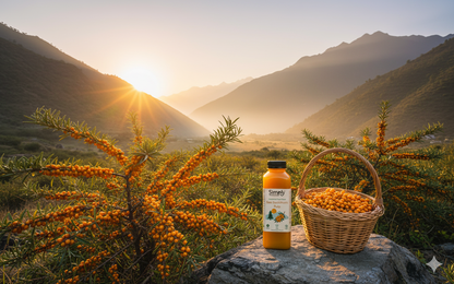 Simply Staples Sea Buckthorn Pulp 300 ml - Rich in Vitamin C, Omega 3,6,7 and 9 and Antioxidants)